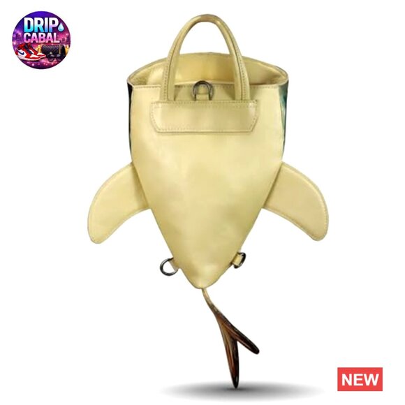 Genuine Leather Whale Shark Shape Sling Backpack Crossbody Adjustable main image 6